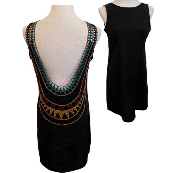 Black Backless Mini Dress - Picture 1 of 3